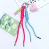 Nova Série Miu da Huayang Fofa e Fresca Colorida Dopamina Criativa Moda Bolsa com Cordão Trançado Pingente de Chave