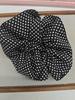 Goma para el pelo de tela de lunares de doble capa, Diadema versátil de moda estilo universitario, Accesorio para el cabello elegante de alta gama de nicho al por mayor