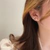 Corea del Sur Dongdaemun Perla Cola de Pez Plata Esterlina s925 Aretes de Pin 2023 Nueva Moda Elegantes Pendientes de Botón para Mujer Aretes Altos