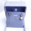Pendientes sencillos con microincrustaciones de plata de ley S925, accesorios de bricolaje, pendientes de 8-10 mm, soporte vacío sin cuentas.