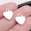 Pingente de liga de amor de cor mista vintage 100 coração de amor oco Acessórios para pulseira e colar DIY feitos à mão