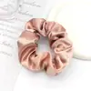 Scrunchie Vintage de Cristal e Cetim Transfronteiriço Alta Elasticidade Prendedor de Cabelo Feminino Coreano Scrunchie de Tecido de Cor Sólida Amazon