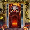 Nova Decoração de Porta de Halloween de Terror Cenário de Fundo Capa de Porta Americana Festival dos Fantasmas Banner Transfronteiriço Pano Pendurado Tapeçaria de Festa