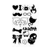 Nuevas pegatinas de tatuajes de purpurina creativas de bricolaje transfronterizas de Amazon para niños y adultos, Y2K Navidad Halloween