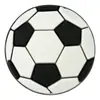 Pingentes de tamanco com tema de futebol, fivelas de sapato removíveis DIY, fivelas decorativas, acessórios de sapato de borracha macia em PVC