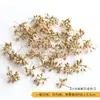 Chapeleiro Maluco [Frutas Secas Douradas de Natal] Casamento Artesanal DIY Decoração de Guirlanda de Natal Planta Natural Flores Secas