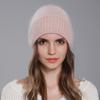 Novo chapéu de malha feminino quente de inverno com pelo de coelho angorá, chapéu de lã da moda, gorro feminino, pulôver, boné para mulheres, Europa e América, além das fronteiras