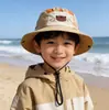Sombrero de Dibujos Animados de Secado Rápido para Niños para Primavera y Verano, Sombrero de Pescador con Ala Ancha para Niños, Sombrero de Cubo para Exteriores para Niños