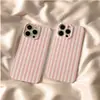 Amazon Más Vendido Color Macarrón Raya Vertical Funda para Teléfono iPhone 17 Capa Única Agujero Grande Cubierta Protectora al por Mayor