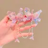 Acessórios de Cabeça Hanfu Infantil Acessórios de Cabelo Antigos Grampo de Cabelo para Streaming Meninas Super Fadas Estilo Chinês Traje Antigo Tassel Flor Grampo de Cabelo