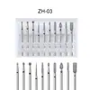 Juego de cabezales de fresado de aleación de acero de tungsteno para manicura transfronteriza, máquina de fresado, cabezal de fresado, cepillo, herramienta exfoliante y pulidora, venta al por mayor
