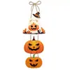 Decoración de Halloween 2026 Colgante de puerta Calabaza Murciélago Adorno Festival de Fantasmas Arreglo para Fiesta Decoraciones para Fiesta de Halloween