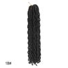 Extensión de trenza sucia para mujer africana, extensión de cabello de ganchillo de trenza sucia, 18 pulgadas, extensión de cabello de ganchillo gitano, peluca de fibra química