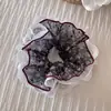 Goma para el pelo de encaje floral estilo coreano para mujer, Goma para el pelo de alta gama estilo Mori, Cuerda para coleta, Accesorio para el pelo de goma de principios de primavera