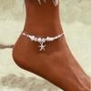 Tobillera Dulce y Fresca Estilo Hada Multicapa con Cuentas de Borla, Joyería para Pie Cadena de Dedo, Moda Temperamento Puro y Atractivo, Accesorio para Zapato de Tacón Alto con Borlas