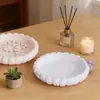 Bandeja de Conejo de Encaje de Pascua Molde de Silicona Plato de Regalo de Aromaterapia Adorno Yeso