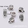 Accesorios para Joyería DIY Panjia Broche de Posicionamiento para Pulsera Conector de Tres Vías con Agujero Grande Cuentas Espaciadoras para Collares Juego de 20 Piezas de Aleación