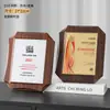Placa de Madera Imitación Cristal Luna Azul Placa de Premio Personalizada para Franquicia Regalo Empresarial Placa de Marca Logo Personalizado