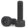 Parafuso de alta resistência M4/M6/M8, cabeça cilíndrica classe 12.9, com fenda tipo flor de ameixa interna, cabeça escareada com fenda tipo flor de ameixa, antifurto