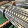 Eje estriado involuta grande no estándar de acero inoxidable 40Cr Eje estriado Eje de engranaje Manguito con eje estriado involuta