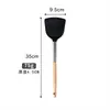 Espátula de Silicona para Cocina Casera, Cocina Resistente a Altas Temperaturas, Sartén Antiadherente, Espátula China Grande Especial Todo en Uno en Stock