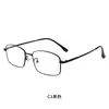 Armazón de Aleación Ultraligero para Gafas de Hombre, Marco Cuadrado de Moda para Negocios, Armazón para Gafas de Miopía, Gafas al por Mayor de Fábrica de Danyang Y8015