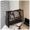Cross-border verão praia transparente bolsa de gelatina feminina grande capacidade carta bolsa de compras bolsa de ombro bolsa de viagem
