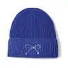 Chapéus de Tricô com Laço de Strass para Outono e Inverno, Quentinhos de Lã para Homens e Mulheres, Venda Quente Transfronteiriça, Em Estoque