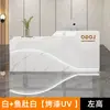 Mostrador de bar, escritorio de recepción moderno pintado, mostrador de tienda, mostrador de bar, mostrador de caja de salón de belleza, escritorio de recepción para pequeñas empresas