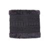 Gorro de Tricô de Inverno para Homens, Forrado com Fleece, Gorro com Cachecol Integrado Quente, Gorro de Lã Engrossado para Mulheres, Gorro Pai e Filho