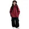Conjunto de outfit de otoño para niñas 2026 nueva chaqueta cortavientos con capucha elegante para niños mayores para usar al aire libre en otoño