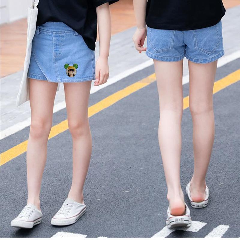绿色女孩时尚裙短裤
