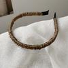 Diadema de Satén Plisado de Alta Calidad para Mujer con Corona Alta, Diadema de Borde Ancho Forrada en Tela, Accesorio para el Cabello