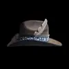 Sombrero de vaquero retro occidental transfronterizo desgastado moda lana pura sombrero de fieltro para exteriores