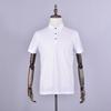 Polo de color sólido de alta gama, ropa de trabajo con cuello empresarial personalizado, camiseta de manga corta con solapa personalizada, logotipo impreso y bordado.