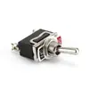 Interruptor basculante E-TEN1021 Interruptor modificado para coche de 2 pines 2 velocidades Pie de tornillo Interruptor basculante de balancín 12MM