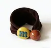 Diademas de Goma de Colores con Marca M para Mujer, Bandas Elásticas Altas Lisas para Cola de Caballo, Cuerdas Premium para Moños, Estilo Nuevo