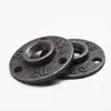 Flange de base de rosca interna para tubo de água galvanizado de ferro fundido retrô de 4 minutos, junta de parede, decoração de canto, fixação de 6 minutos