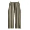 Otoño/Invierno 2026 Nuevo Algodón Pesado 320g Estructurado Patchwork Superficie Lisa Pantalones de Chándal Unisex Pantalones Deportivos Estudiante