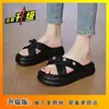 Sandalias de Verano para Mujer para Exteriores 2026 Nuevo Estilo de Hada con Falda Sandalias de Playa de Suela Gruesa Zapatillas Slip-On de Moda Perezosa