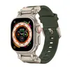 Pulseira de Silicone Premium com Conector de Aço Inoxidável, Compatível com IWatch 11 10 9 8 7 6 5 4 3 2 1 SE Ultra 1 e Ultra 2, Ultra 3 44mm, 45mm, 46mm, 49mm