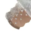17cm Rosa Blanca Malla de Poliéster Encaje Bordado Ropa Íntima Dobladillo Bordado Accesorios Fabricante Stock Disponible