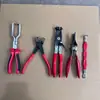 Juego de 7 piezas de alicates de corte recto y curvo, pelacables, separador de cableado de automóvil y tubería de aceite, pinzas para abrazaderas de arnés de cableado, palanca, transfronterizo