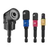 Varilla Adaptadora para Destornillador Eléctrico con Vástago Hexagonal de 1/4", Cabeza Cuadrada de 1/2", Juego de Adaptadores de Esquina con Socket de 3/8", Colorido