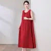 Vestido Super Emagrecedor e Cobridor de Carne Plus-Size Algodão Seda, Novo Estilo para Uso Externo, Estilo Jovem Floral Manga Curta Solto Casual Saia A-Line