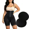 Body moldeador de cintura alta, abotonado, europeo y americano, con control de abdomen, ceñidor de cintura, levantamiento de glúteos y glúteos acolchados para moldear y estilizar el cuerpo, con cuello halter y diseño de corsé.