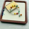Pulsera de Ágata de Calabaza Multicolor Natural, Pulsera Tejida a Juego con Estilo Chino Hanfu, Venta al por mayor de Pulseras