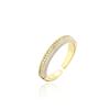 Australia y antigua fuente transfronteriza de moda europea y americana anillo de apertura geométrico simple de cobre micro-incrustado con circonita anillo colgante de 8 colores