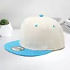 Nuevo Gorro Hip-Hop de Bloques de Color con Logo Personalizado, Gorra de Béisbol Versátil de Ala Plana Estilo Americano Casual para Hombres y Mujeres, Gorro Personalizado de Baile Callejero