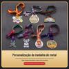 Fábrica Fonte Medalha de Metal Personalização Escola Empresa Corporativa Competição Medalha Personalização Medalha Competição Esportiva